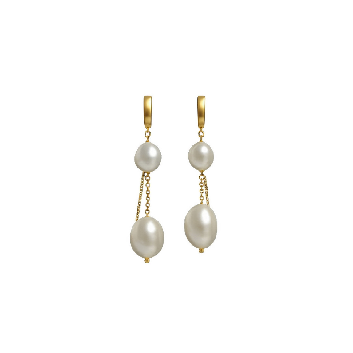PEND. 2 PERLAS NATURALES CADENA - PE7088CH