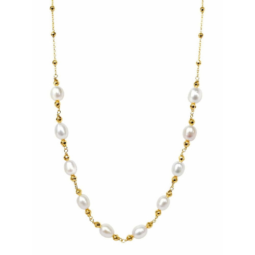 G. 10 PERLAS NATURALES CADENA BOLAS - GA1948CH