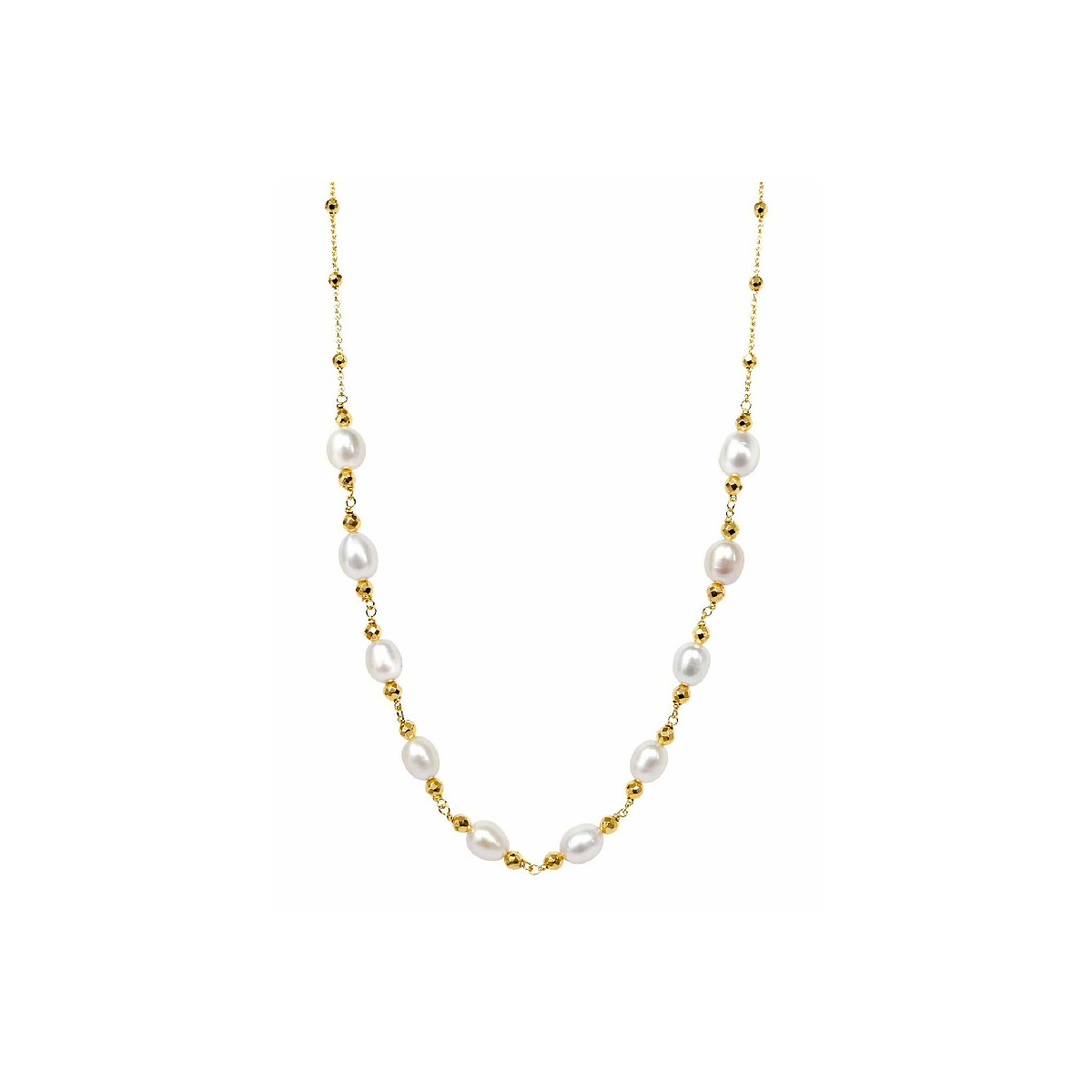 G. 10 PERLAS NATURALES CADENA BOLAS - GA1948CH