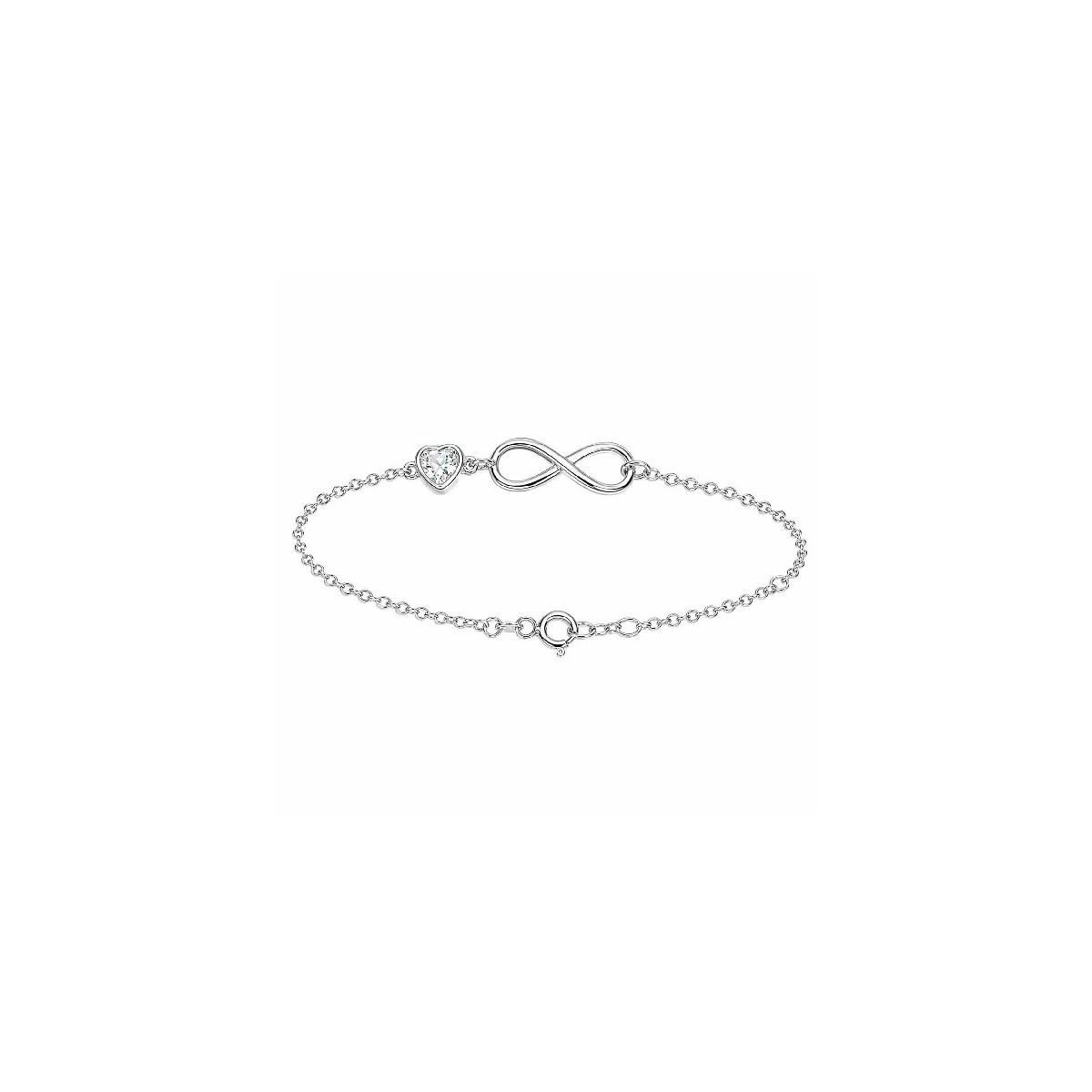 PUL. INFINITO + CZ FORMA CORAZON - PU6036R