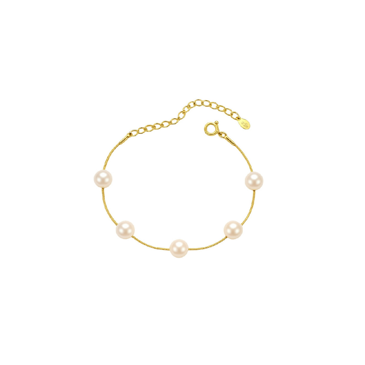 PUL. 5 PERLAS NATURALES EN LINEA - PU5979CH