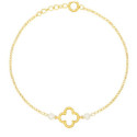 PUL. TREBOL CALADO + 2 PERLAS  - PU6045CH