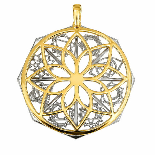 COLGANTE OCTOGONAL CALADO 30 MM  - CO3028CH