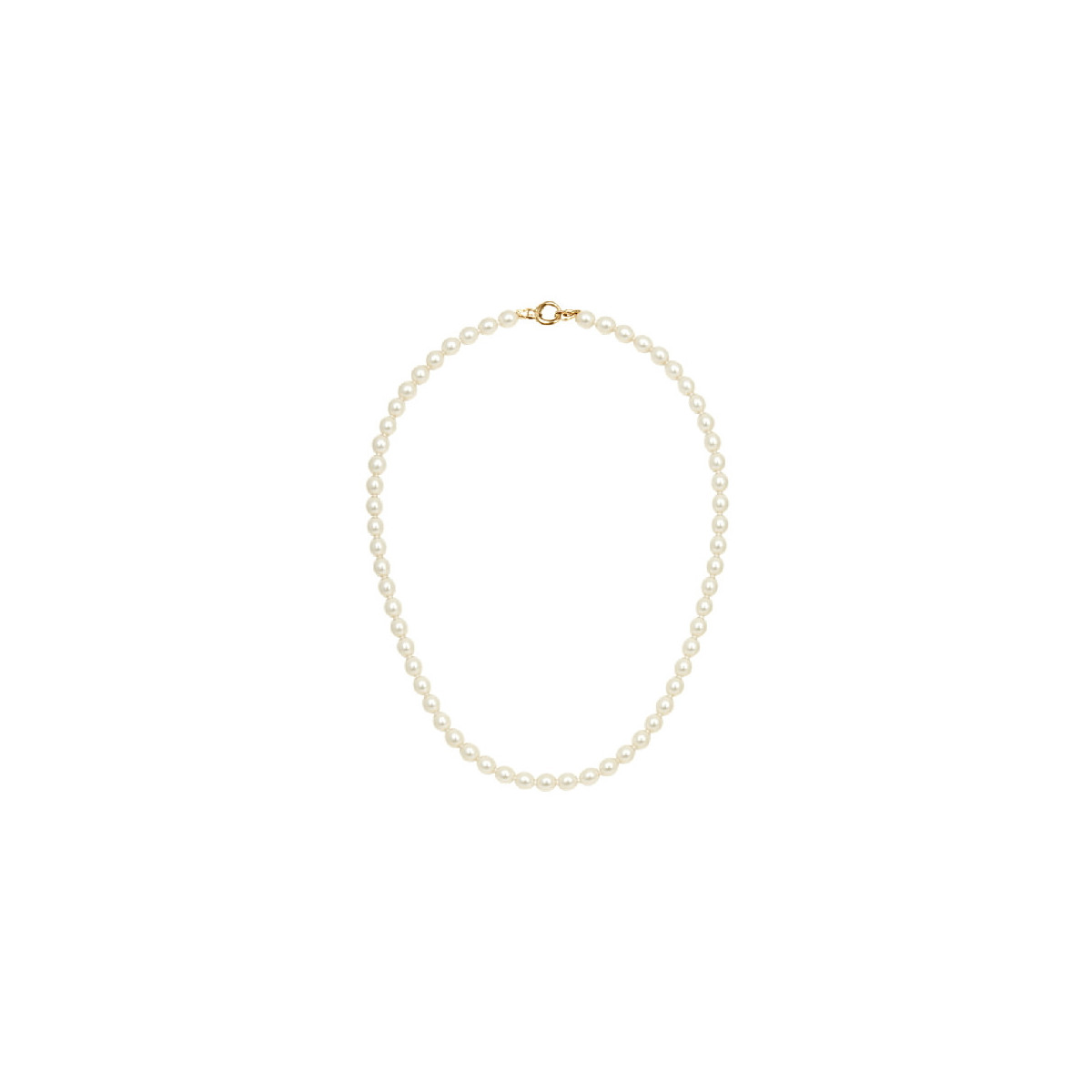 GAR. PERLA NATURAL OVAL PEQUEÑA EN LINEA - GA1965CH