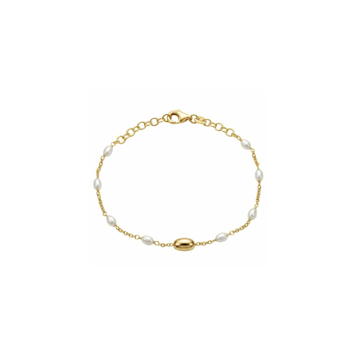 PUL. OVAL + PERLAS EN LINEA - PU6048CH