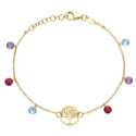 PULSERA ARBOL VIDA CZ COLORES - PU6052CH