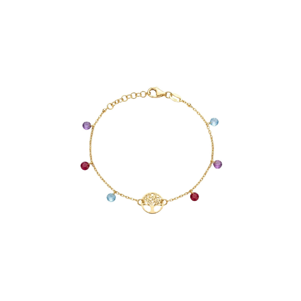 PULSERA ARBOL VIDA CZ COLORES - PU6052CH