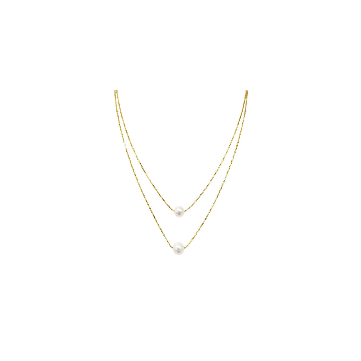 GARG. DOBLE CON PERLA NATURAL - GA1959CH