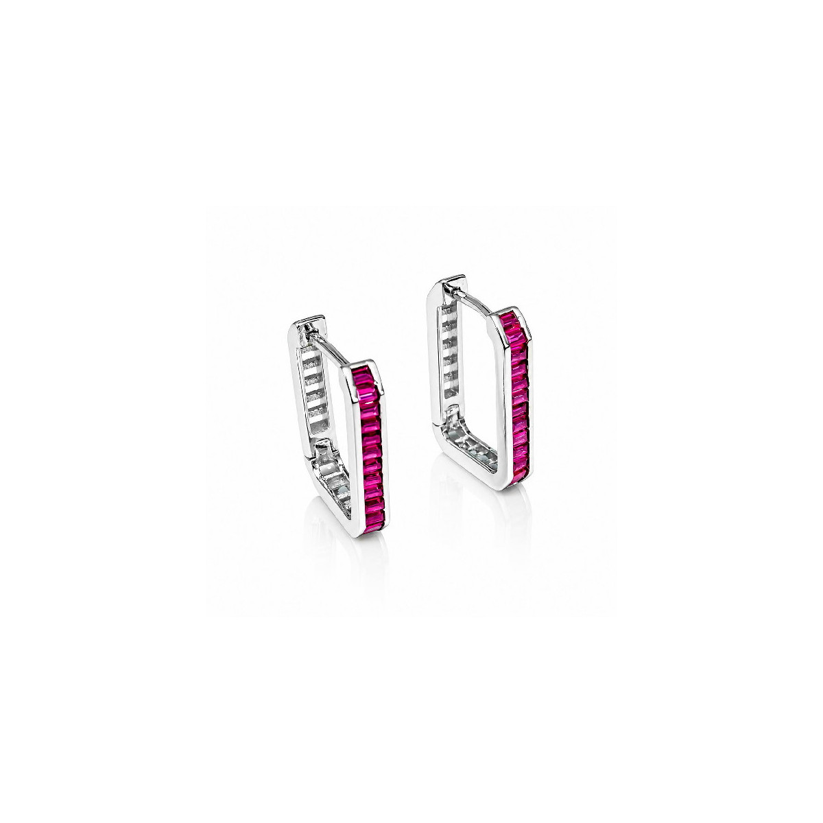 P. ARO RECTANGULAR CON CZ BAGUETTE - PE6439R/13