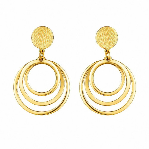 PEND. LARGO 3 AROS MATE BRILLO - PE7097CH