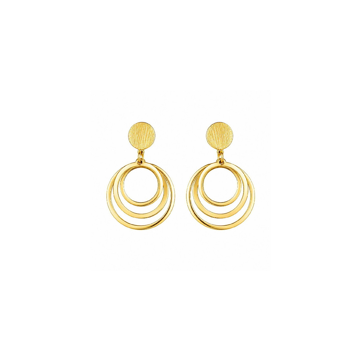 PEND. LARGO 3 AROS MATE BRILLO - PE7097CH