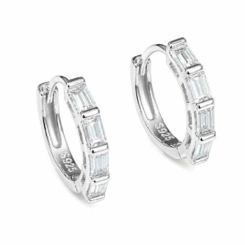 PENDIENTE ARO CZ RECTANGULARES 12 MM - PE7101R