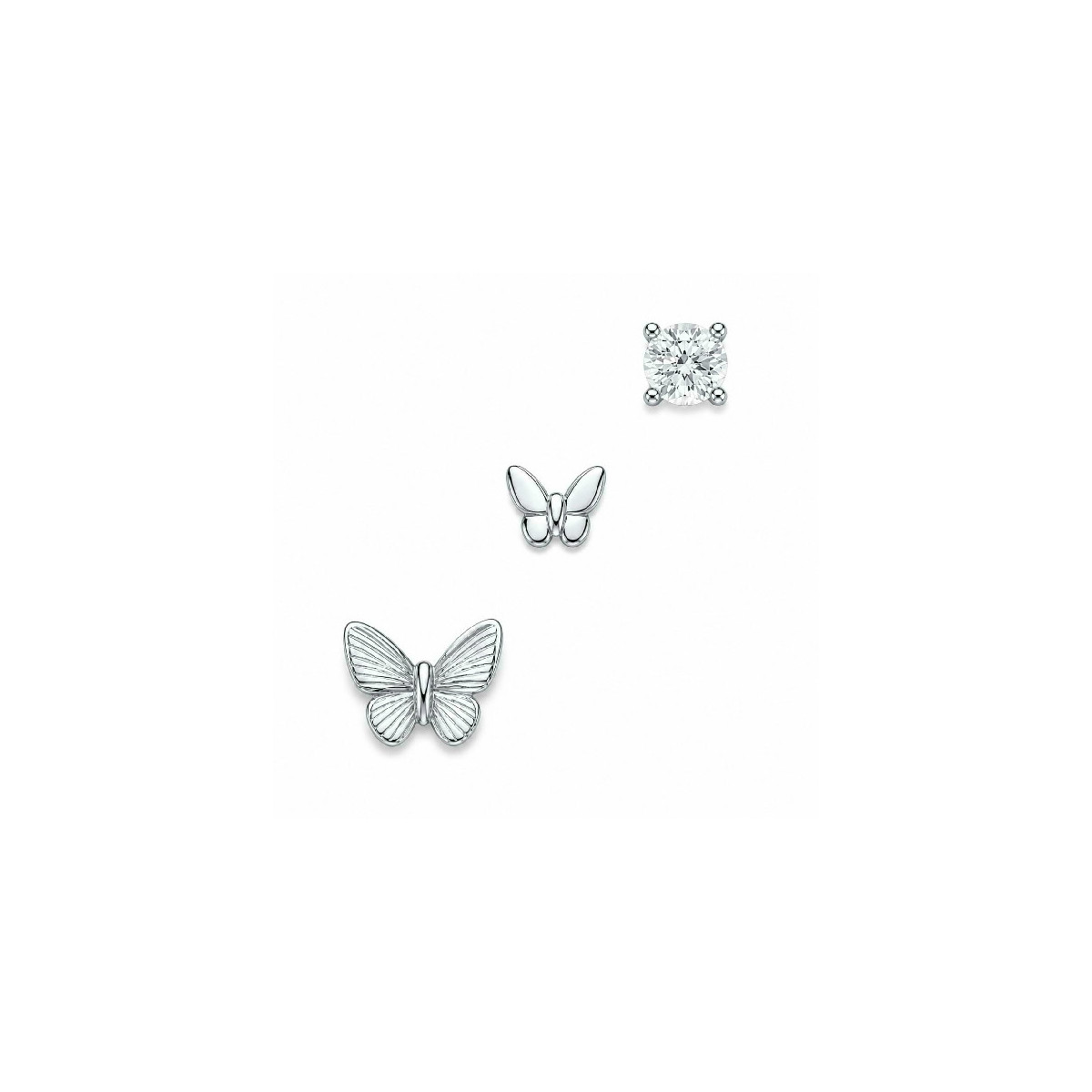 P. SET 3UDS 2 MARIPOSAS + CZ GARRAS - PE7087R