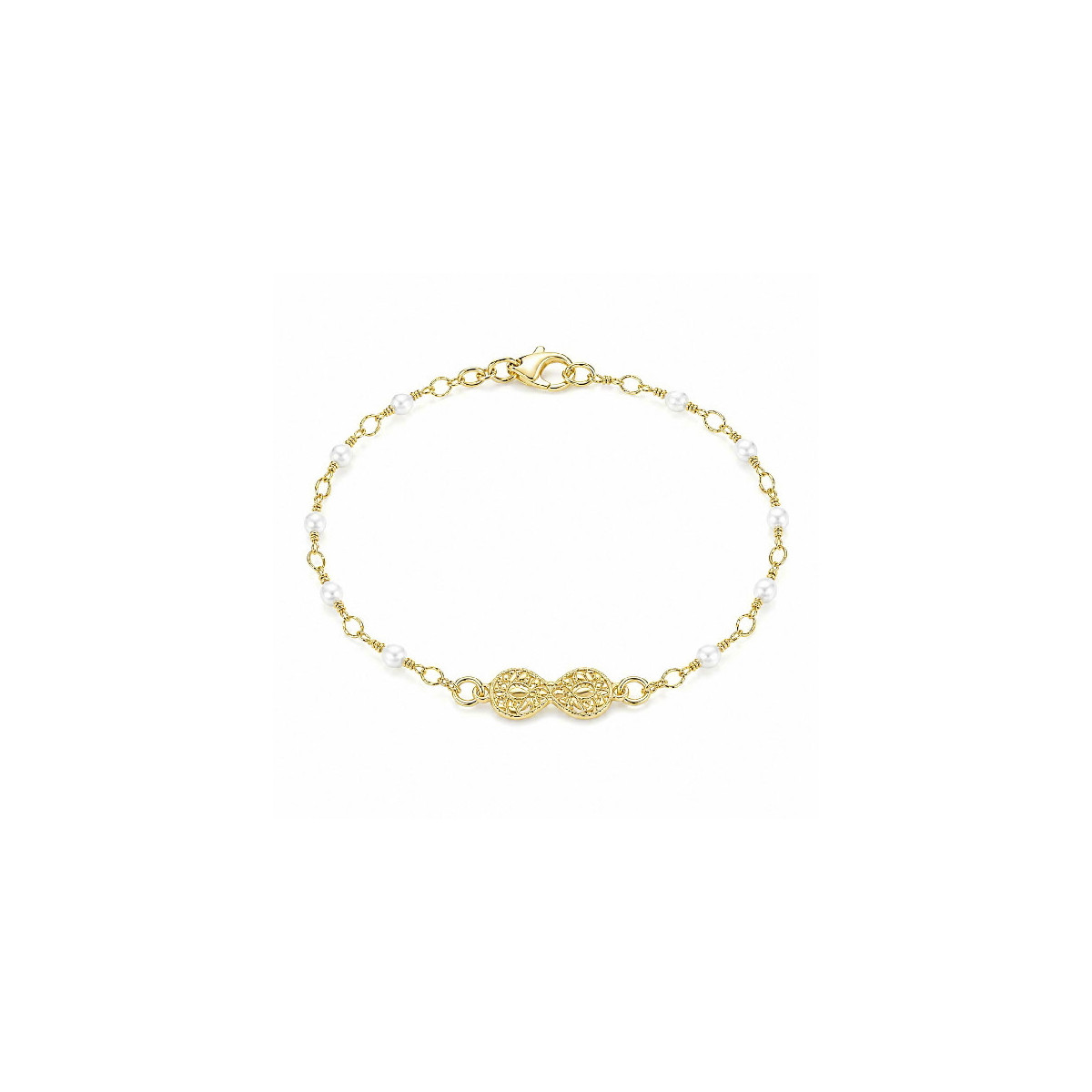 PUL. INFINITO CALADO CENTRO + PERLAS  - PU6006CH