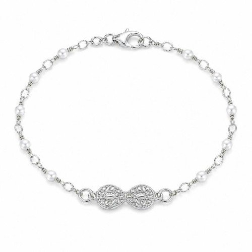 PUL. INFINITO CALADO CENTRO + PERLAS  - PU6006R