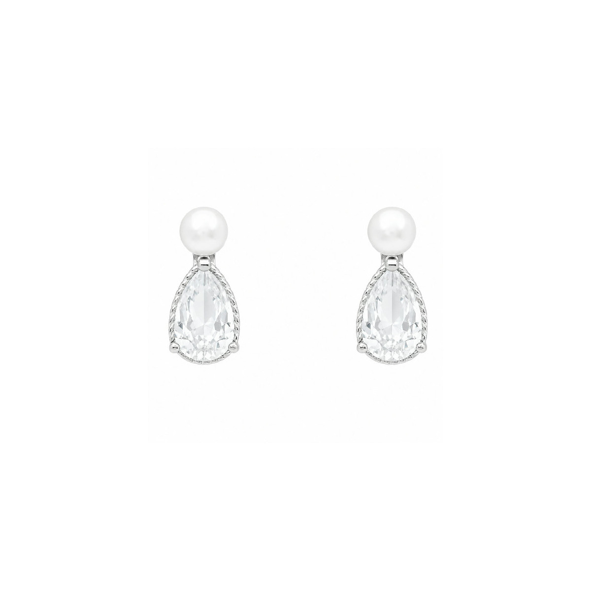PEND. PERLA + CZ LAGRIMA ABAJO - PE6561R