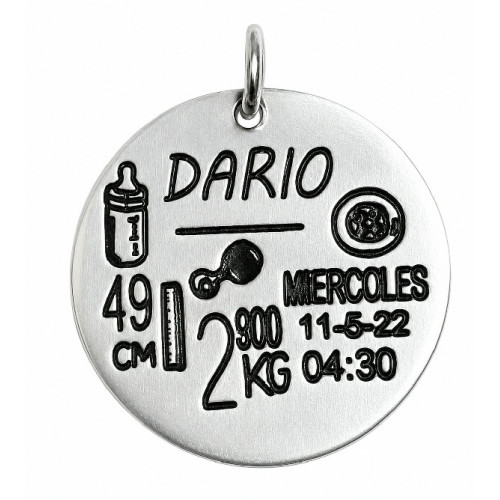 COLGANTE CHAPA BEBE PERSONALIZADA - CO2878