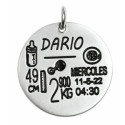 COLGANTE CHAPA BEBE PERSONALIZADA - CO2878