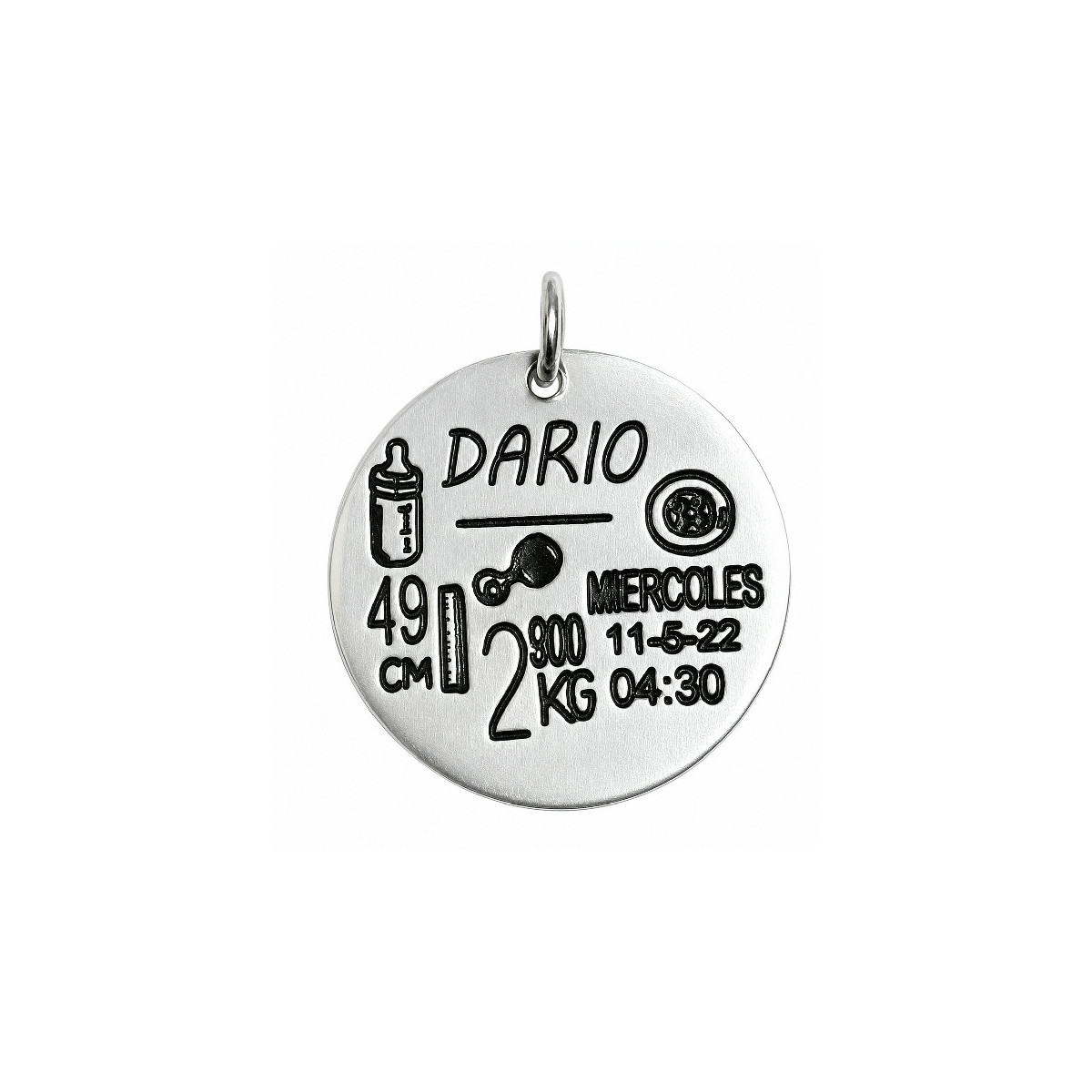 COLGANTE CHAPA BEBE PERSONALIZADA - CO2878