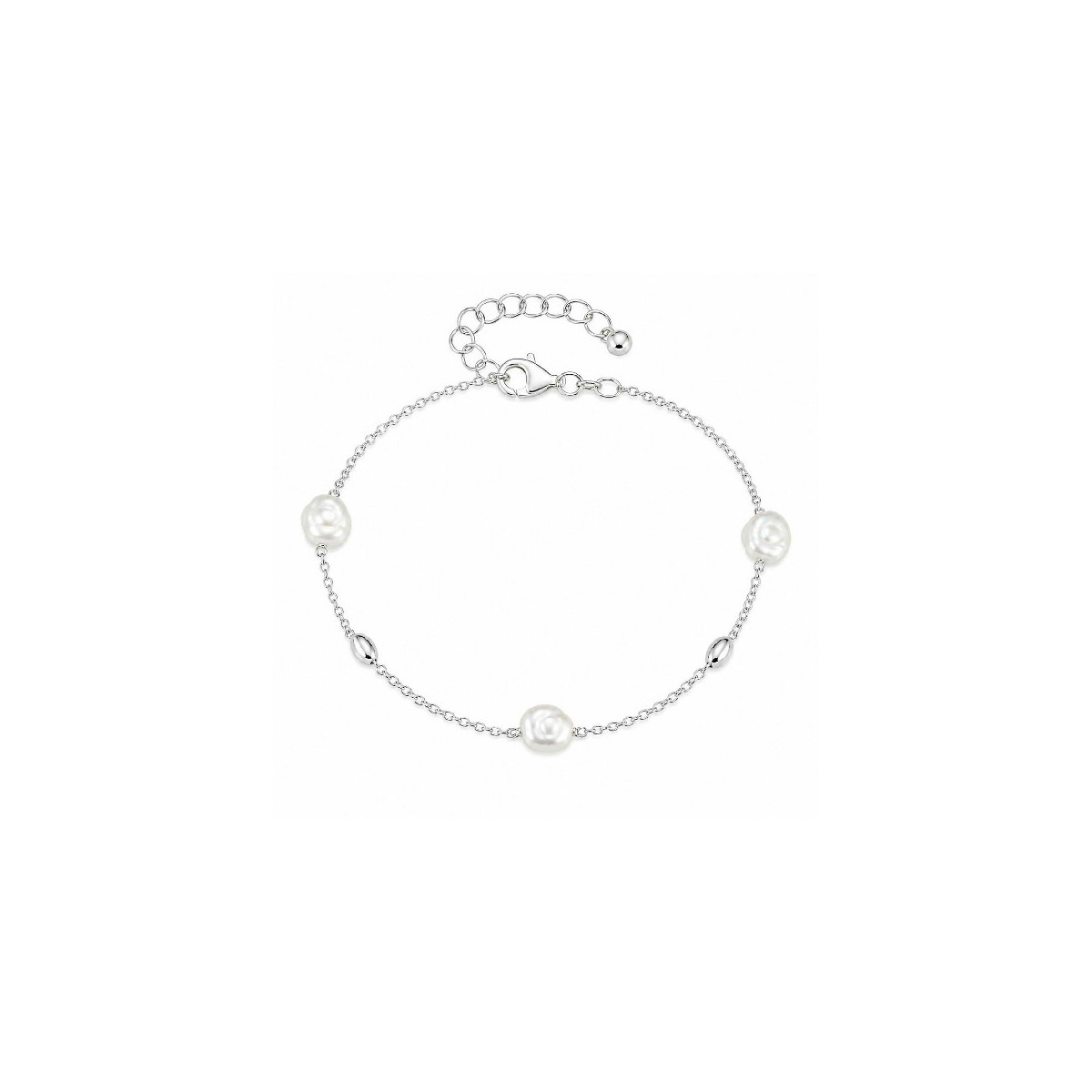 PUL. 3 PERLAS NATURALES + 2 DE PLATA - PU6002R
