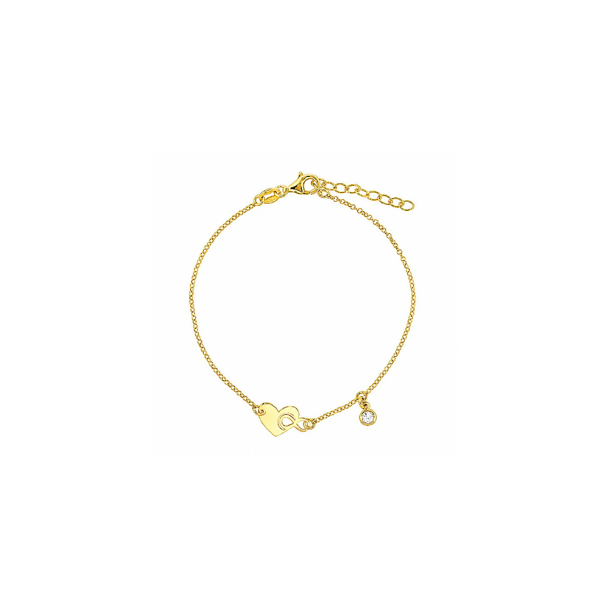 PUL. CORAZON + INFINITO + CZ COLGANDO - PU5816CH