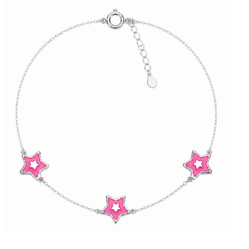 PULSERA 3 ESTRELLAS ESMALTE EN LINEA - PU6037