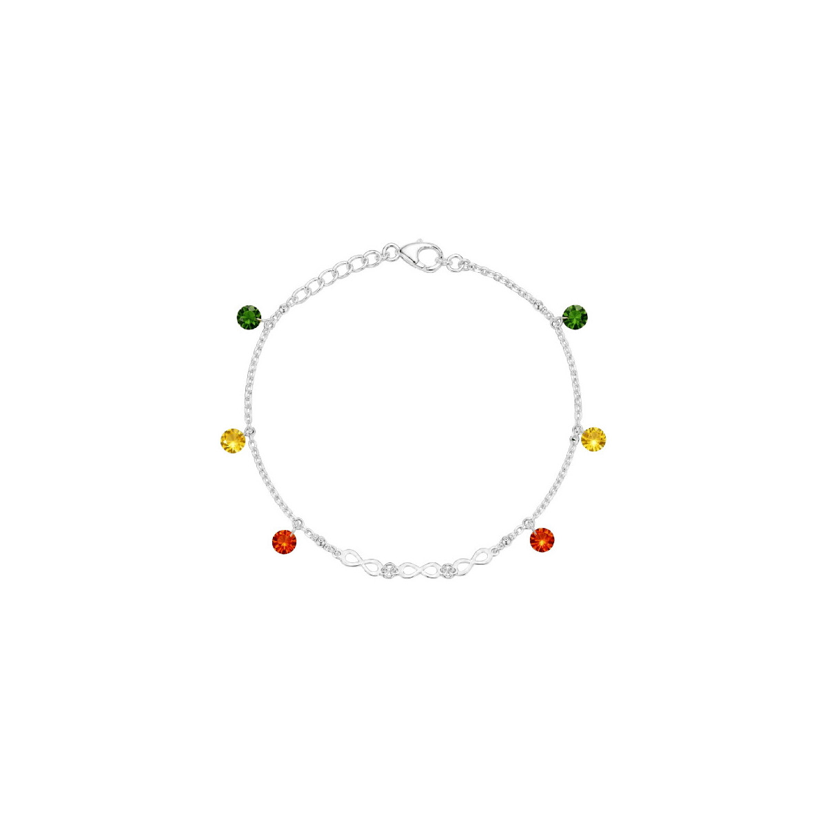 PUL. INFINITOS CON CZ COLORES - PU6051R