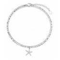 TOBILLERA DOBLE CADENA CON ESTRELLA MAR - PU5930RT TOBILLERA DOBLE CADENA CON ESTRELLA MAR - PU5930RT
