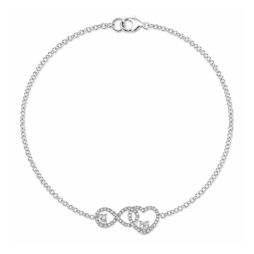 PUL. INFINITO + CORAZON CZ - PU6030R