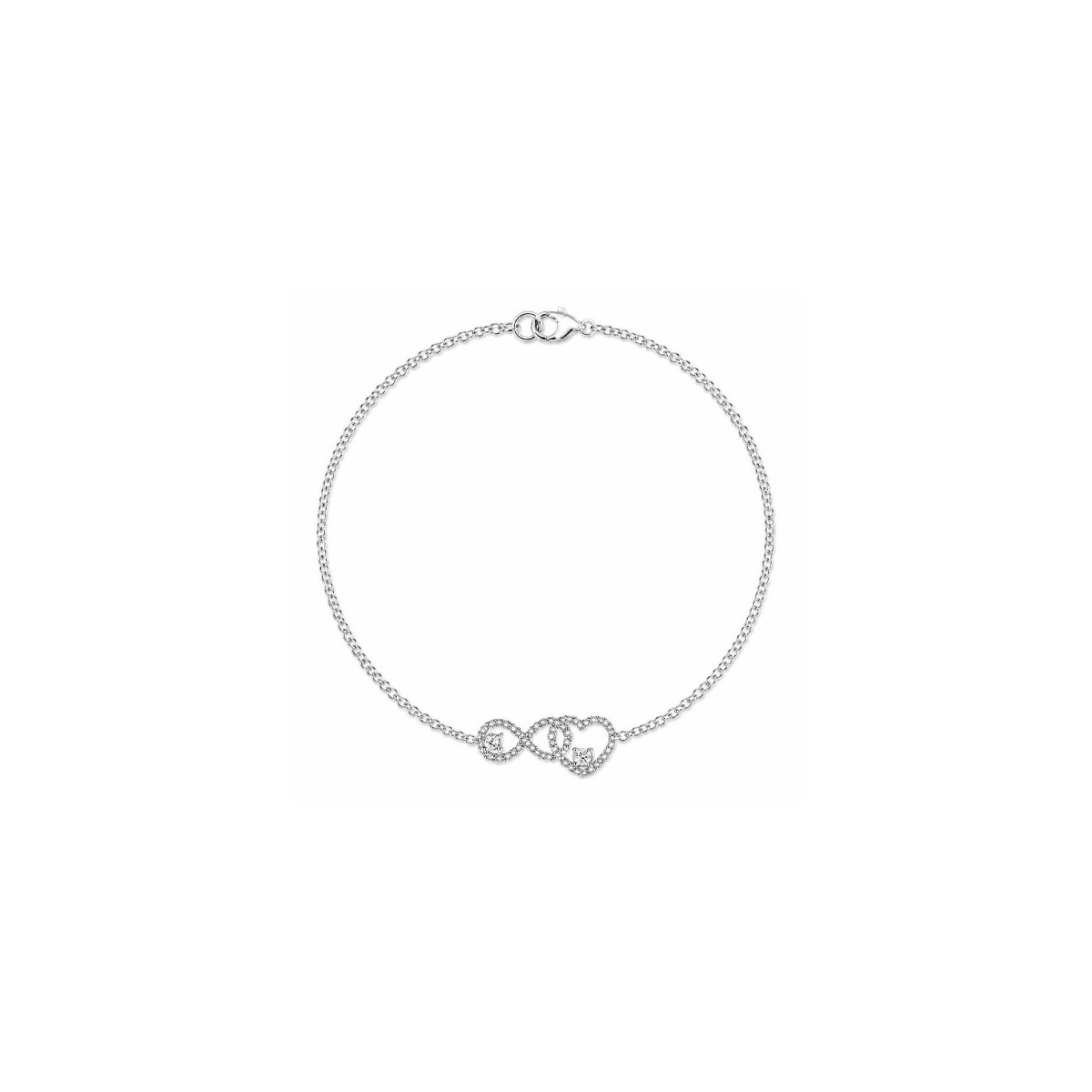 PUL. INFINITO + CORAZON CZ - PU6030R