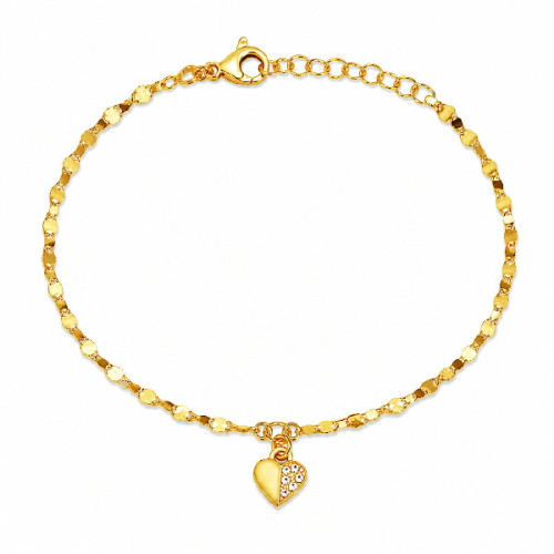 PUL. CADENA FANTASIA + CORAZON CZ - PU6011CH