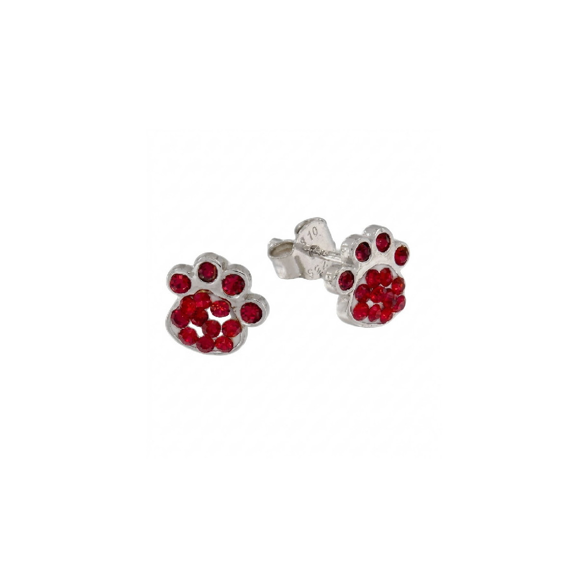 PENDIENTE HUELLA PERRO CON PIEDRAS - PE5480/13