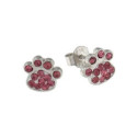 PENDIENTE HUELLA PERRO CON PIEDRAS - PE5480/14