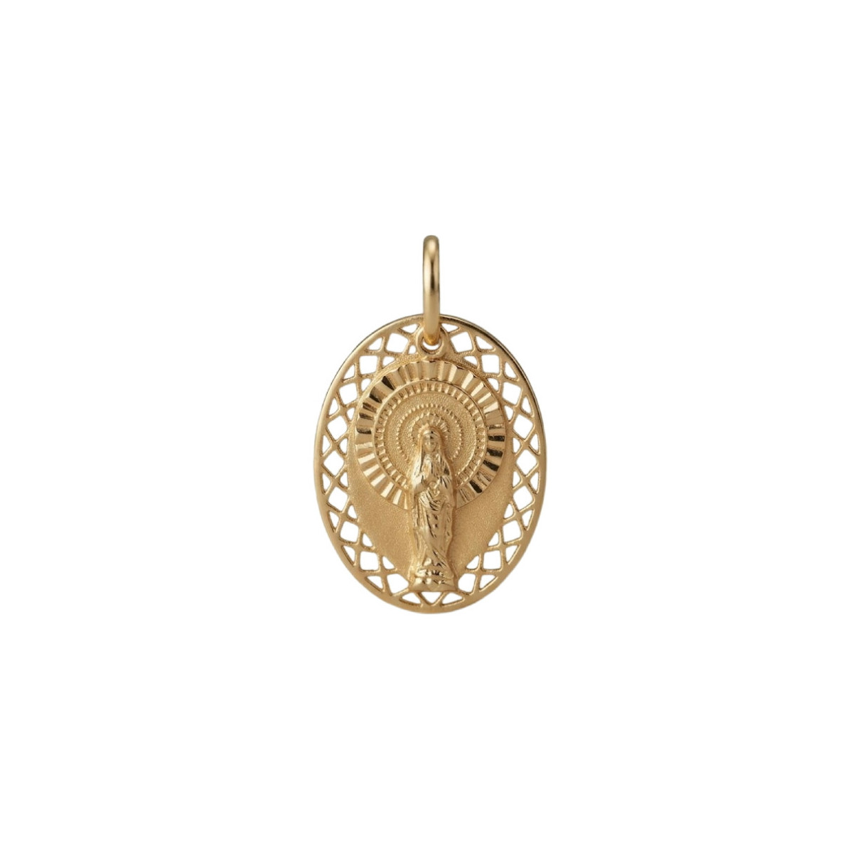 MEDALLA VIRGEN DEL PILAR 18MM OVALADA - CO3047CH