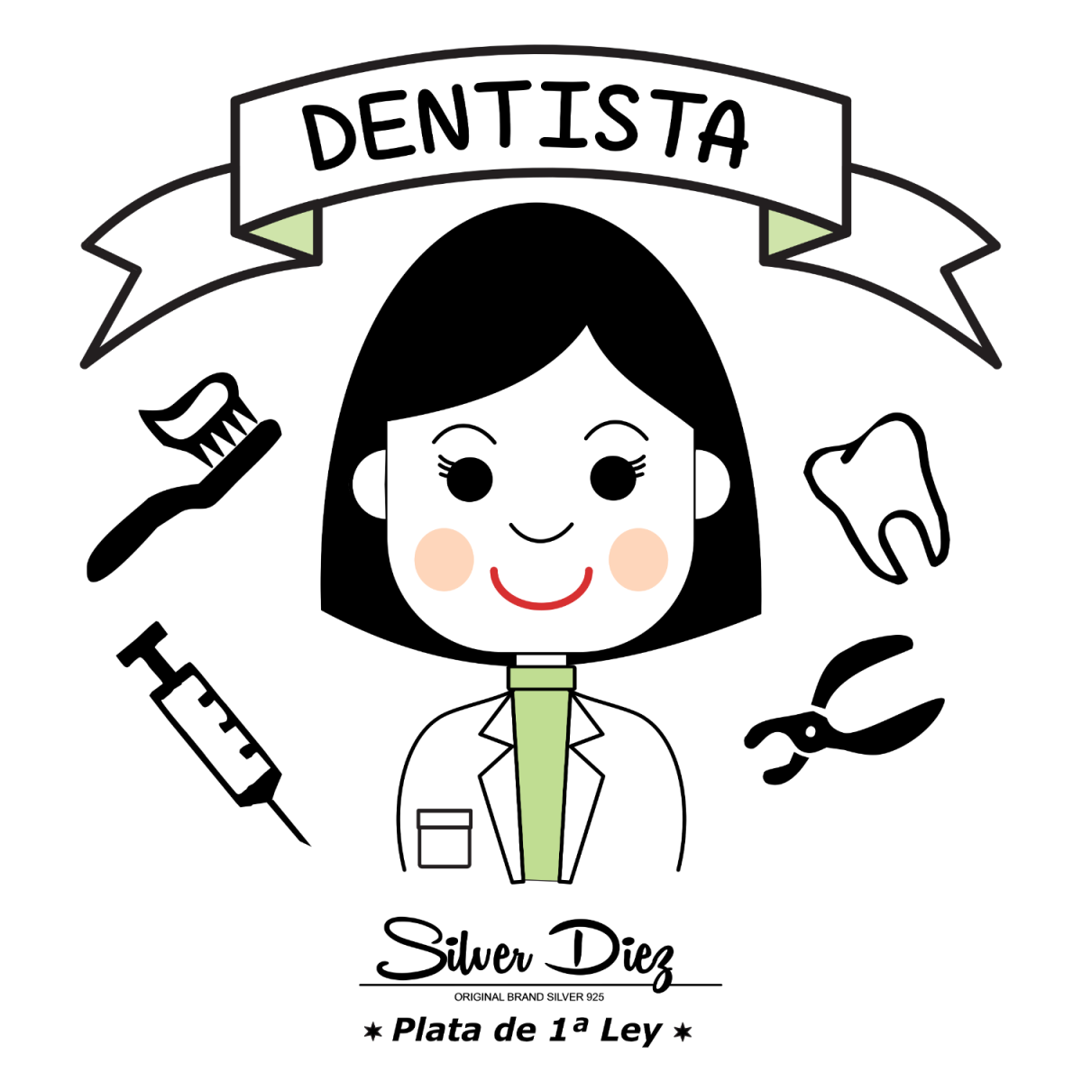 PULSERA DE LA DENTISTA RODIO - PU4788