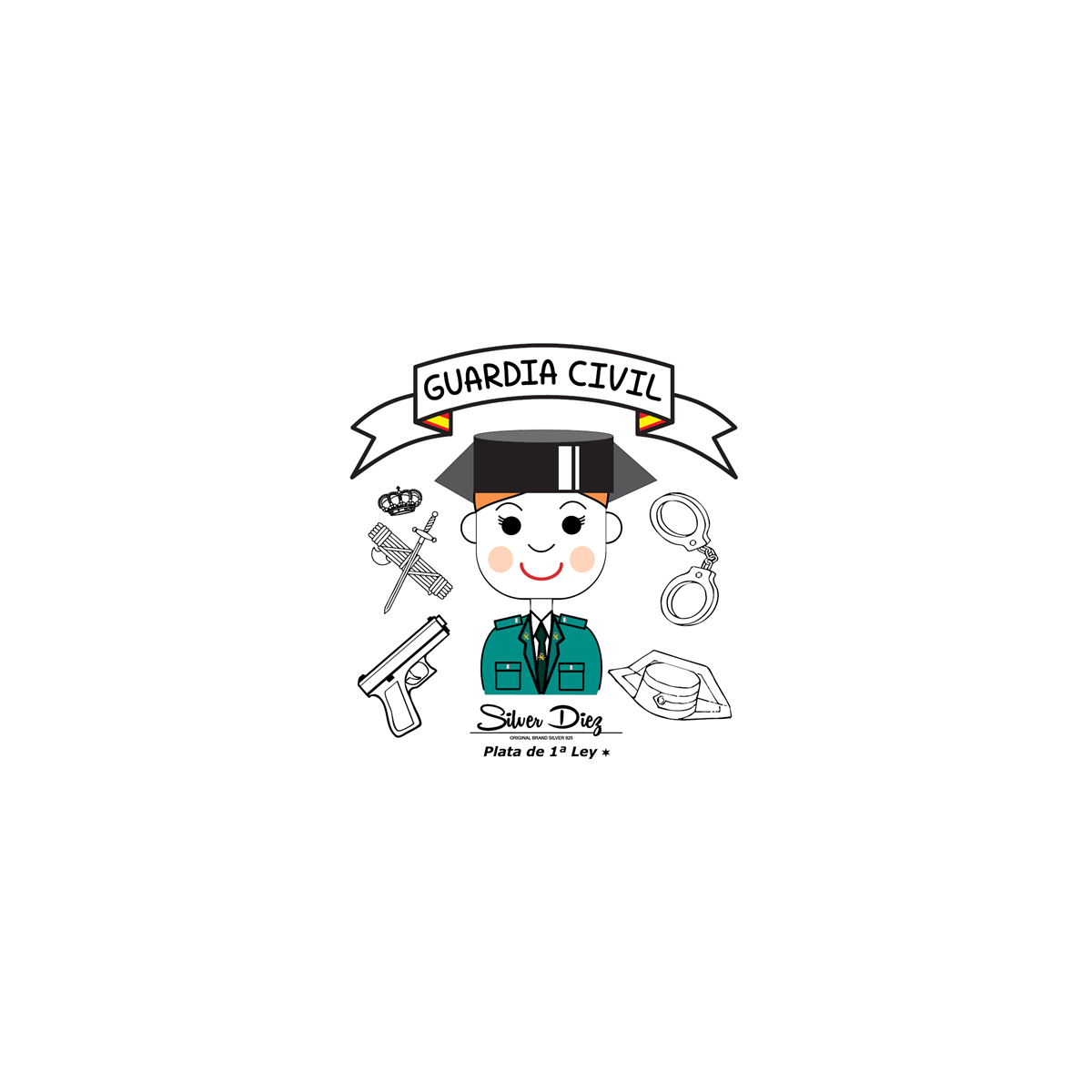 PULSERA DE LA GUARDIA CIVIL RODIO - PU4992
