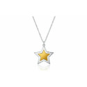 COLGANTE ESTRELLA CON CADENA CHAPADO ORO - CO2783CH COLGANTE ESTRELLA CON CADENA CHAPADO ORO - CO2783CH
