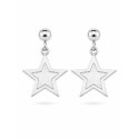 PENDIENTE ESTRELLA DOBLE RODIO - PE5579R PENDIENTE ESTRELLA DOBLE RODIO - PE5579R