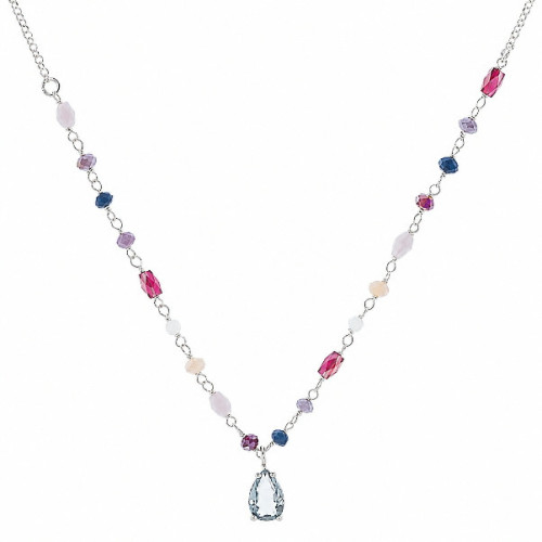 G. PIEDRAS MULTICOLOR + CZ LAGRIMA - GA1785R/18