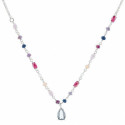 G. PIEDRAS MULTICOLOR + CZ LAGRIMA - GA1785R/18