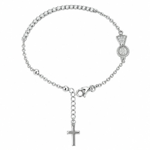 PULSERA ROSARIO VIRGEN DEL PILAR CON CZ - PU6068R/04