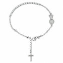 PULSERA ROSARIO VIRGEN DEL PILAR CON CZ - PU6068R/04