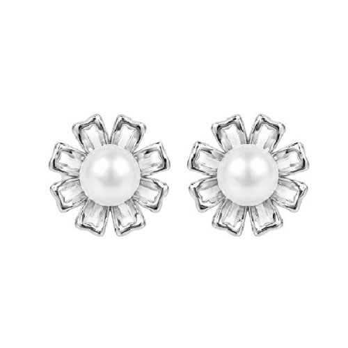 PENDIENTE FLOR LISA CENTRO PERLA NATURAL - PE7149R