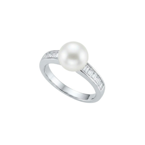 S. CZ BAGUETTE CENTRO PERLA NATURAL - SO1756R