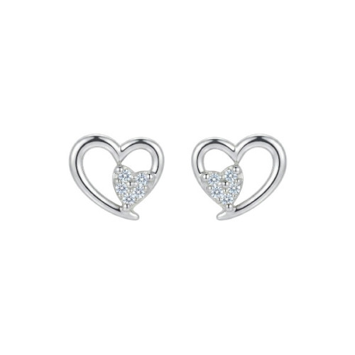 PEND. CORAZON LISO DENTRO CORAZON CZ - PE7174R