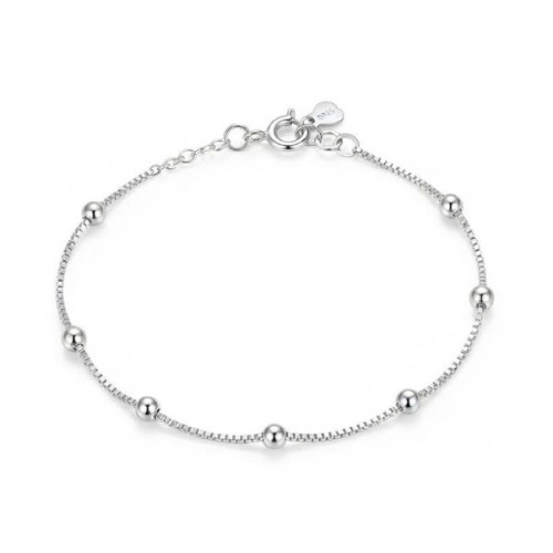 PULSERA CADENA BOLAS EN LINEA - PU6104R