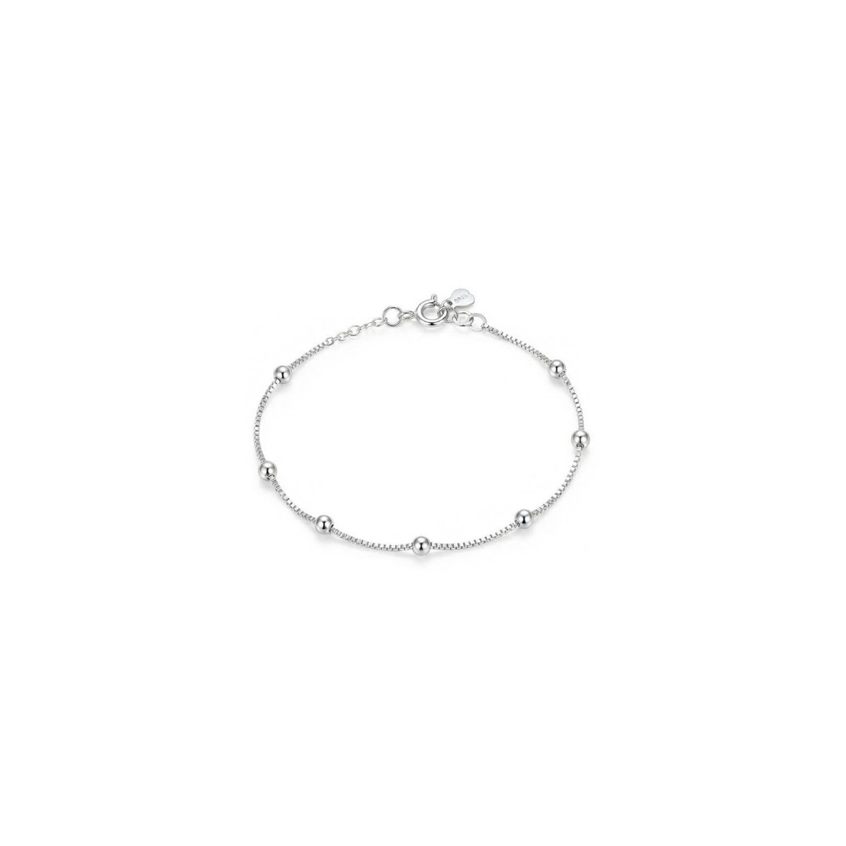PULSERA CADENA BOLAS EN LINEA - PU6104R