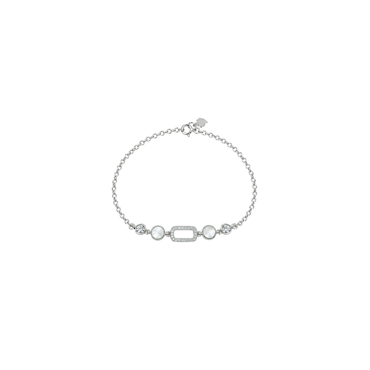 P. PIEZA RECTANGULAR CZ + CIRCULOS NACAR - PU6123R