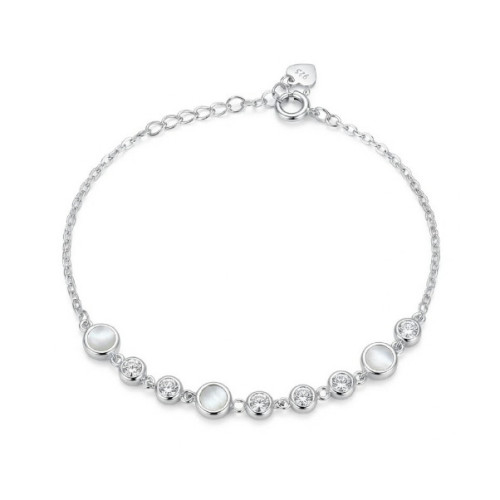 PULSERA NACAR Y CZ - PU6127R