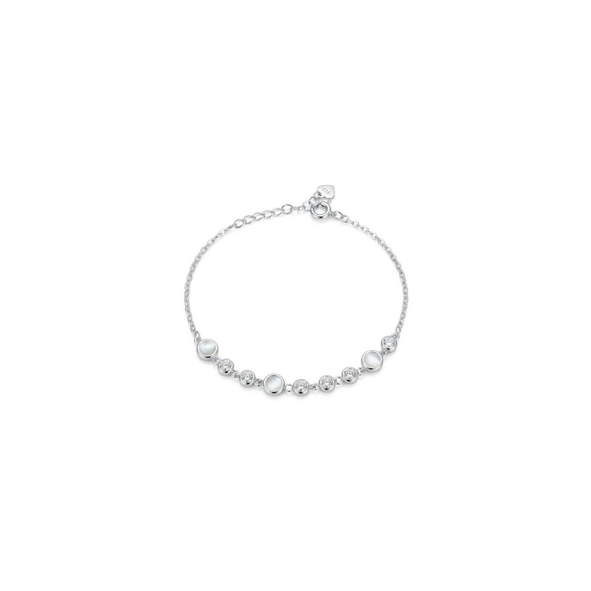 PULSERA NACAR Y CZ - PU6127R
